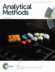 Cover for the April 15th issue of Analytical Methods